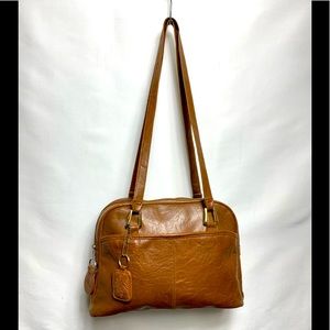 TR  Bentley vintage faux leather Shoulder Bag 12”x8”